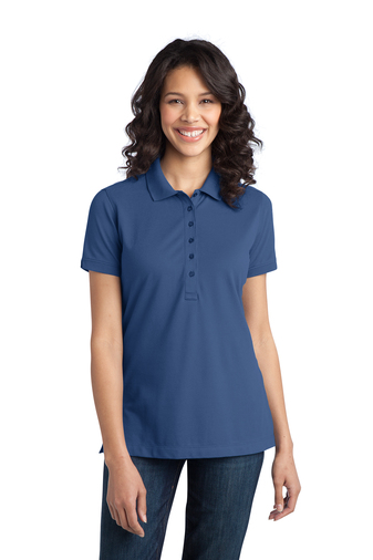 L555 Port Authority® Ladies Stretch Pique Polo