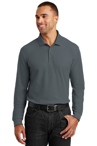 K100LS Port Authority® Long Sleeve Core Classic Pique Polo